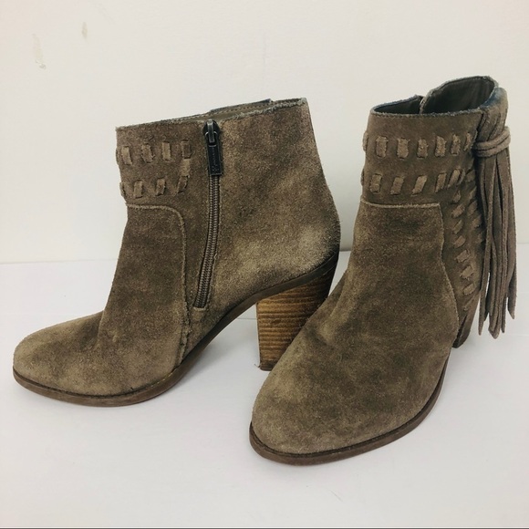 Jessica Simpson Tan suede boots size 8.5M - Picture 7 of 7